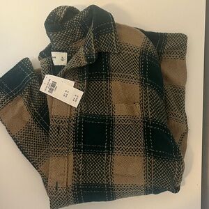 NEW Abercrombie Plaid Button-Up Shirt (XL)